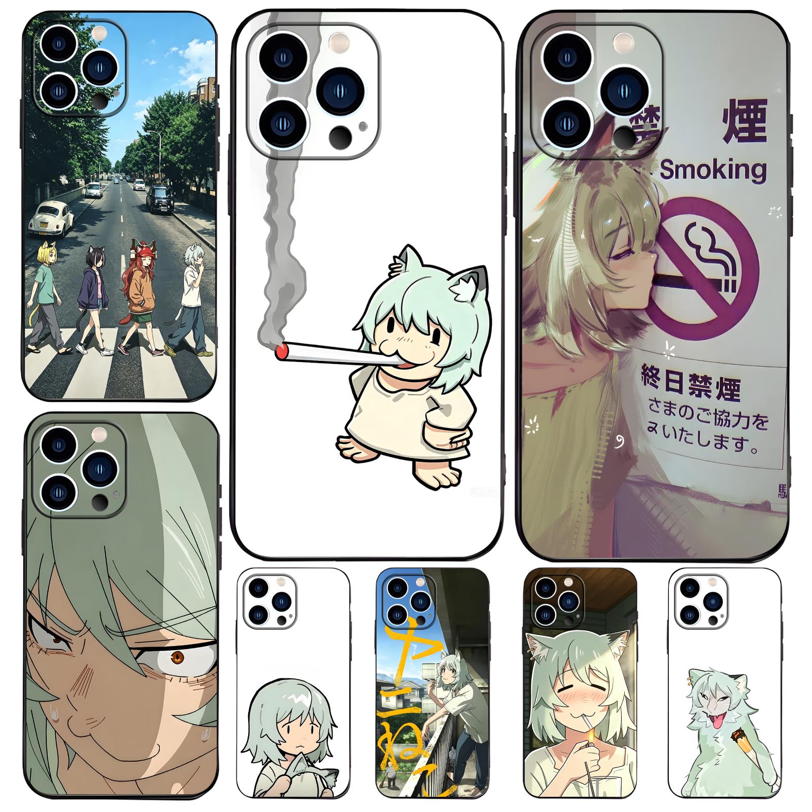 Phone Cases Iphone 15 - Chainsmoker Cat Phone Case For iPhone17