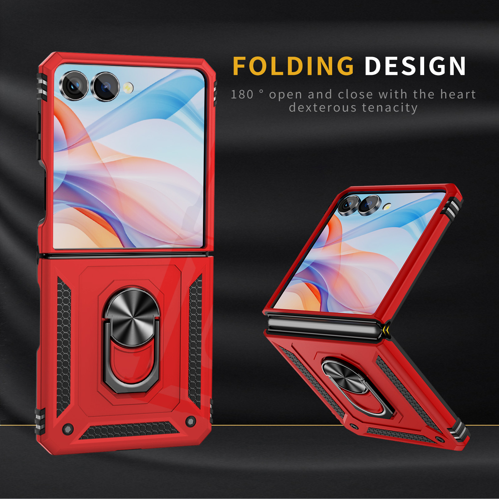 Ring Stand Case - Military-grade Shockproof Phone Case For Samsung