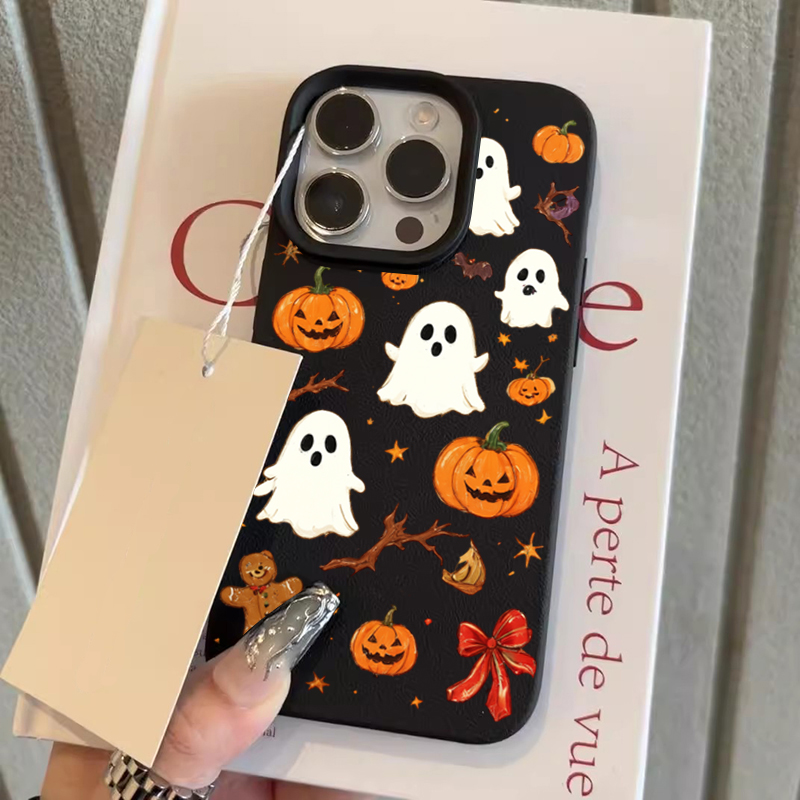 Samsung Galaxy A55 - Cute Halloween Pumpkin Ghost Phone Case