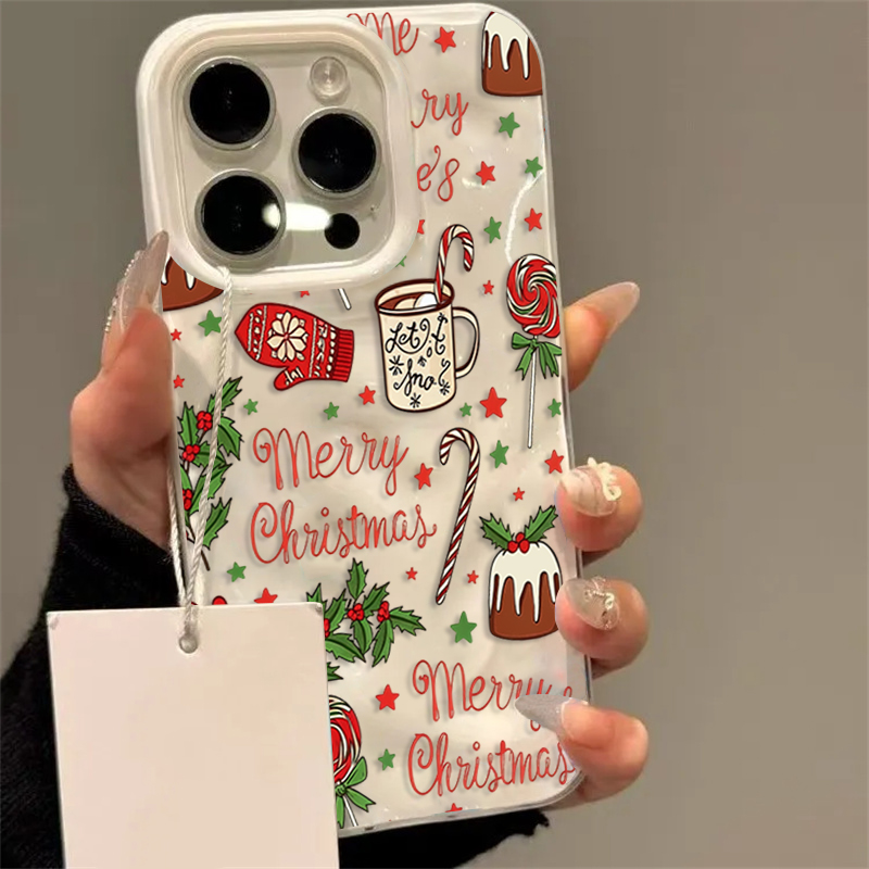 Phone Cases Protective - Cute Festive Christmas Pattern Phone Case