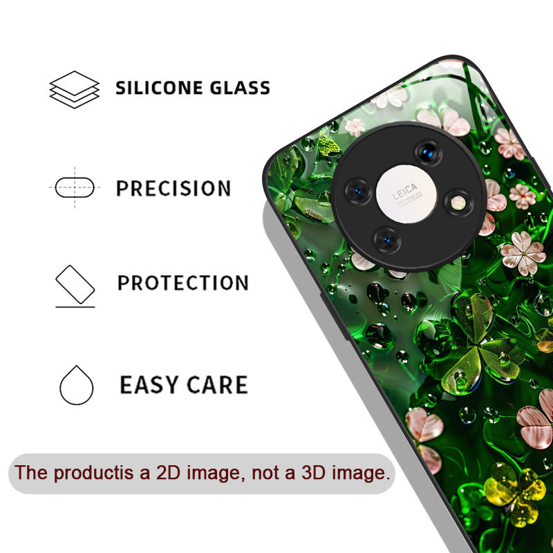 Luxurious Green Four-leaf Clov - Phone Cases Green recension och pris