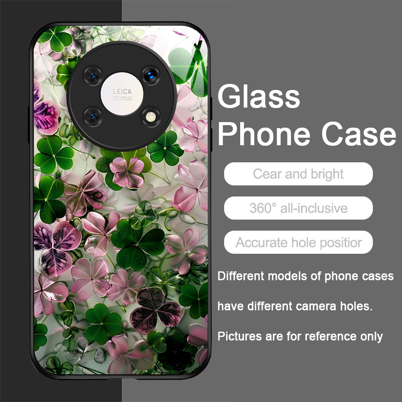 Luxurious Green Four-leaf Clov - Phone Cases Green recension och pris