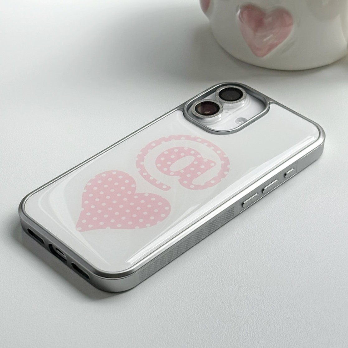 Clmj Heart Dot Phone Case for  - Phone Cases That Charge Your Phone recension och pris