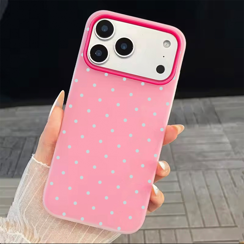 Adorable Light Blue Polka Dot  - Phone Cases Polka Dot recension och pris