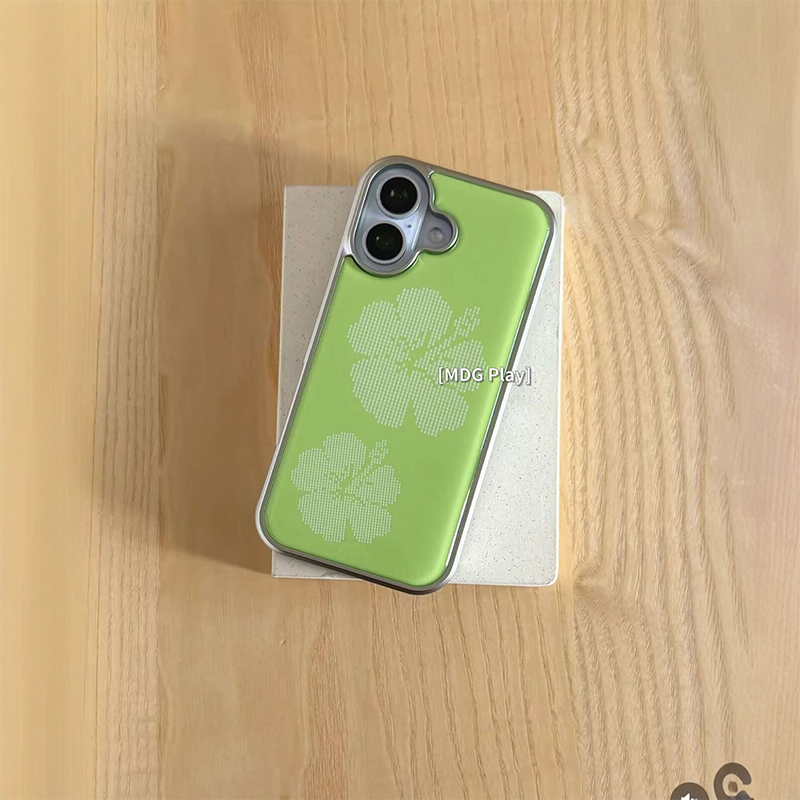 Korean Green Background Flower - Phone Cases Green recension och pris