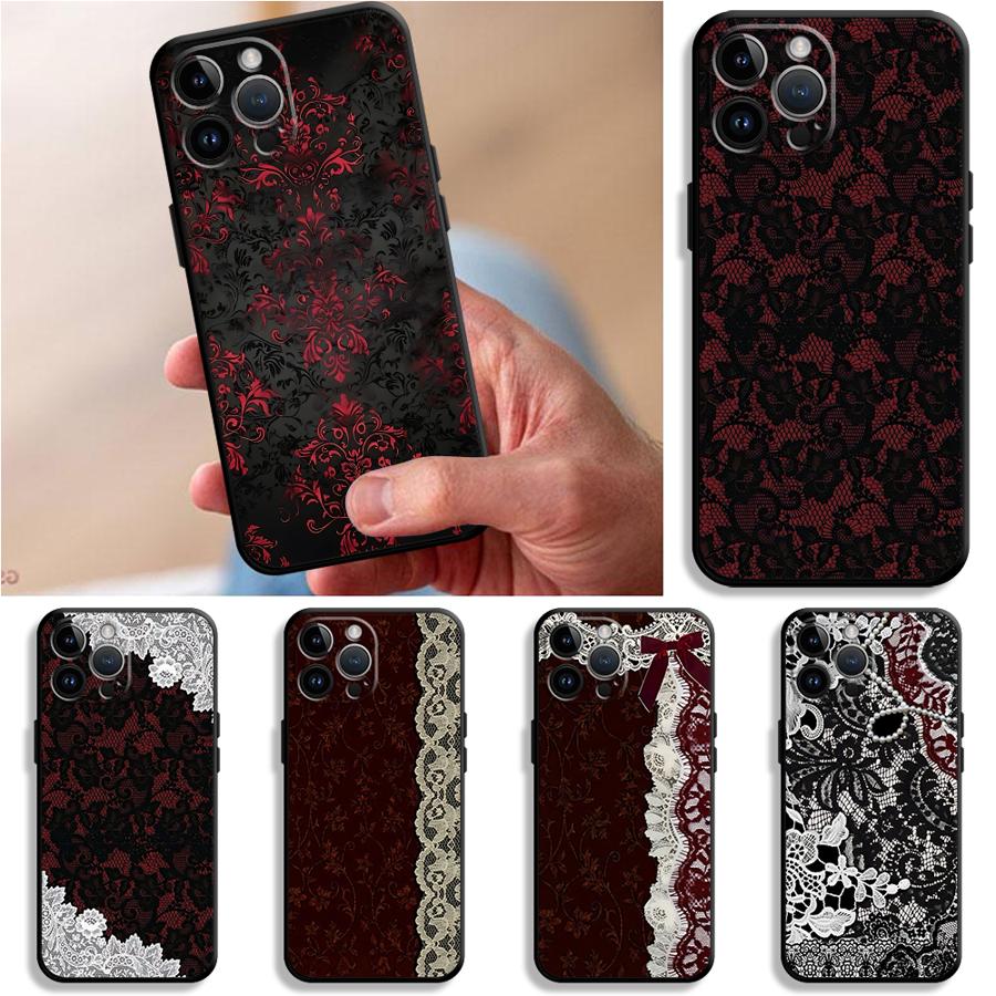 Black And Red Sexy Lace Phone  - Phone Cases Xr Iphone recension och pris