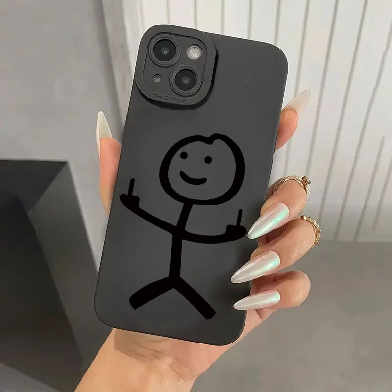 Cute Cartoon Matchman Matte Si - Phone Cases Protective recension och pris