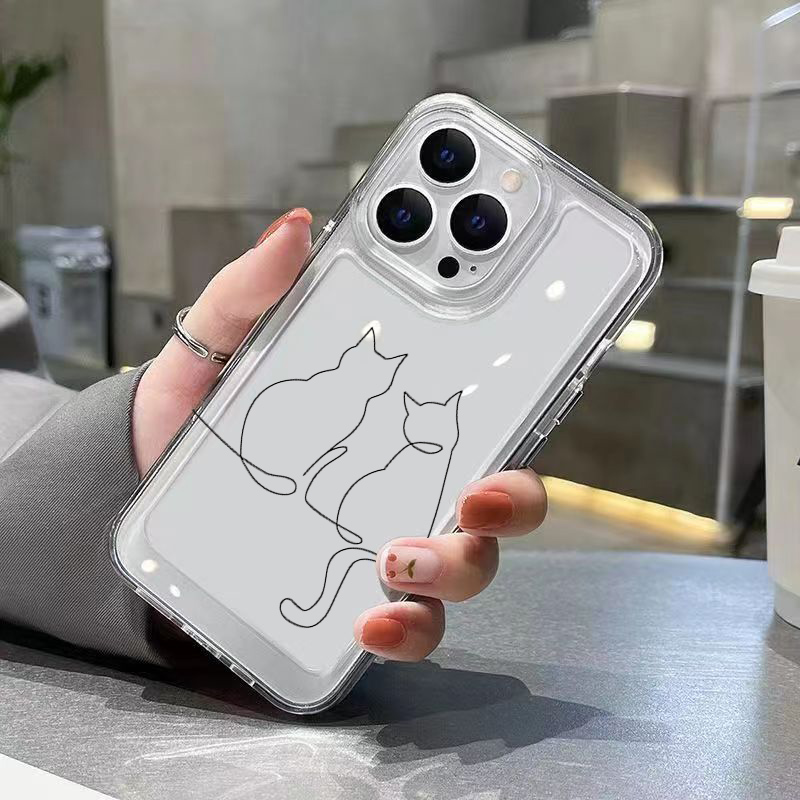 Cute Line Cat Anti-drop Phone  - Phone Cases Xiaomi 14T recension och pris