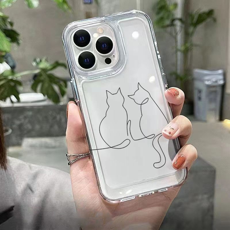 Cute Line Cat Anti-drop Phone  - Phone Cases Xiaomi 14T recension och pris