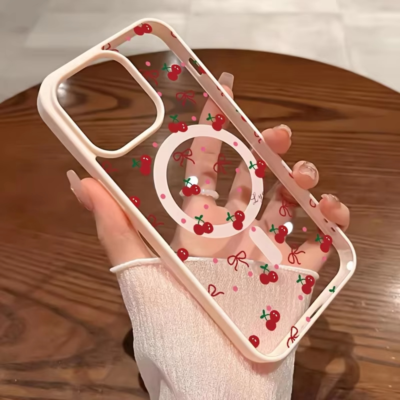Red Cherry Printed Magnetic Ph - Phone Cases Xr Iphone recension och pris