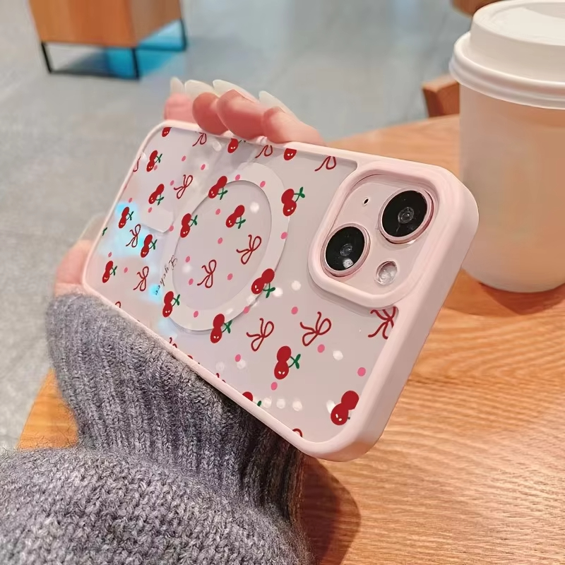 Red Cherry Printed Magnetic Ph - Phone Cases Xr Iphone recension och pris