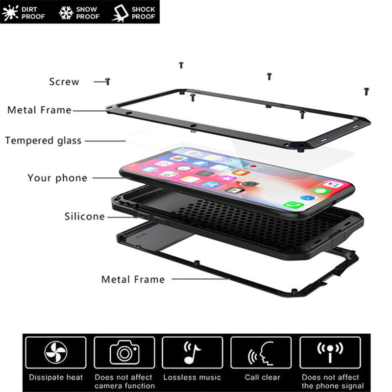 Armor Metal Aluminum Shockproo - Phone Cases That Charge Your Phone recension och pris