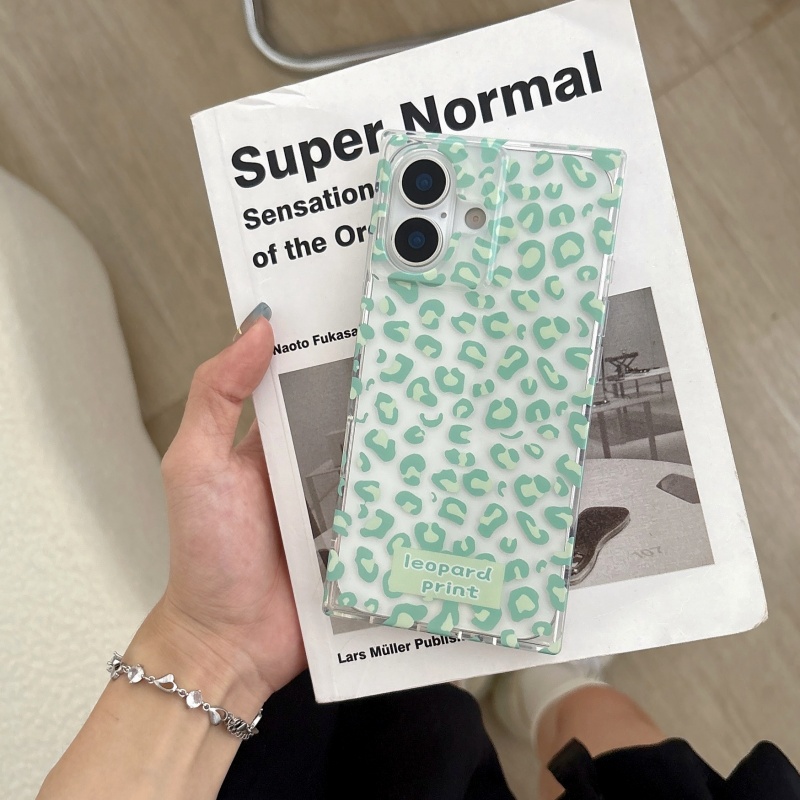 Mambo Green Leopard Square IMD - Phone Cases Green recension och pris