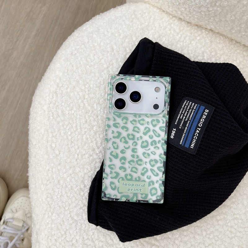 Mambo Green Leopard Square IMD - Phone Cases Green recension och pris