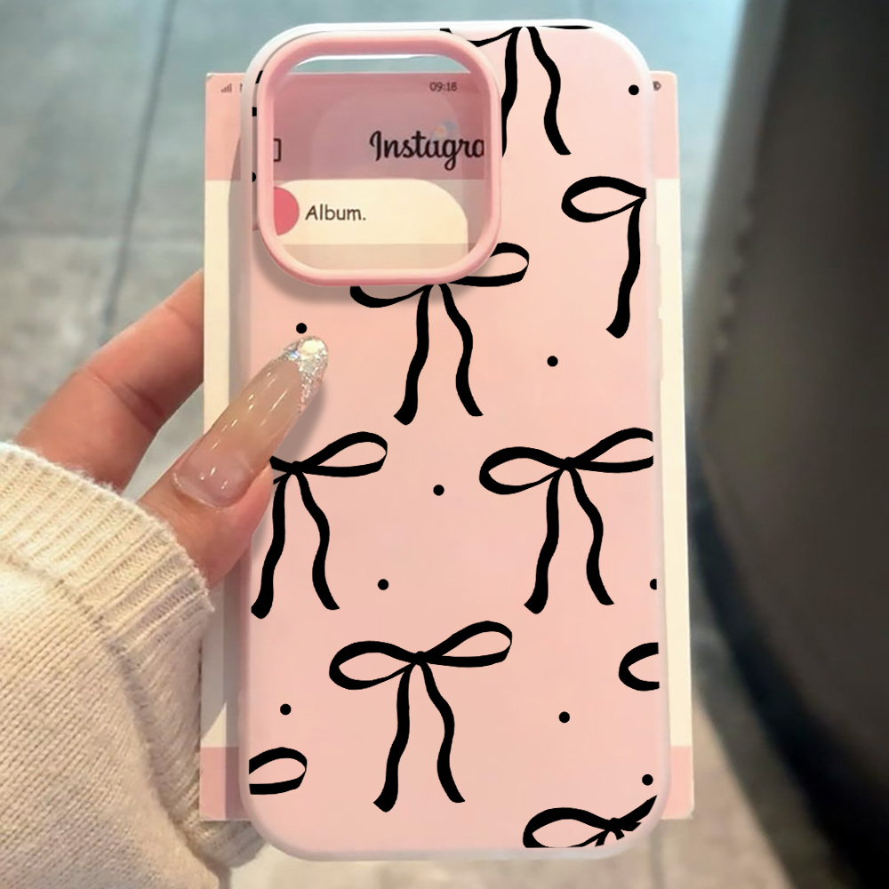 INS Big Black Bow Pattern SIli - Phone Cases Xiaomi 14T recension och pris