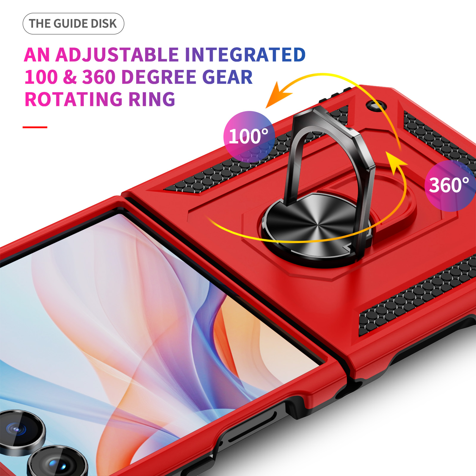 Military-grade Shockproof Phon - Ring Stand Case recension och pris