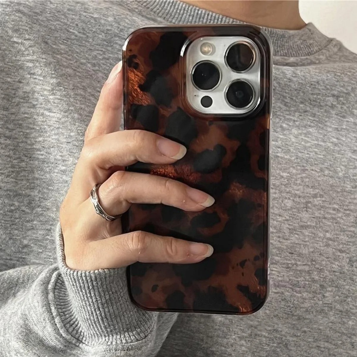 Retro Amber Texture Laser Phon - Phone Cases Protective recension och pris