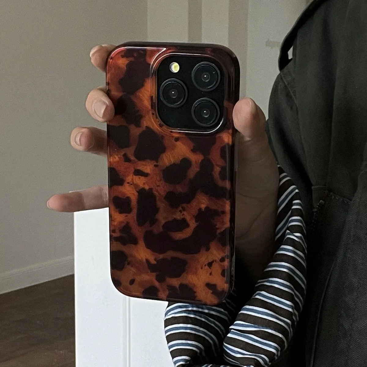 Retro Amber Texture Laser Phon - Phone Cases Protective recension och pris