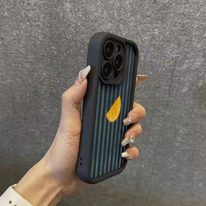 Striped Lemon Slice Pattern Ph - Phone Cases Protective recension och pris