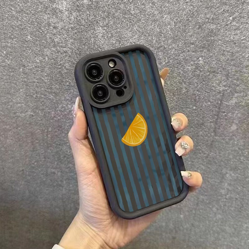 Striped Lemon Slice Pattern Ph - Phone Cases Protective recension och pris