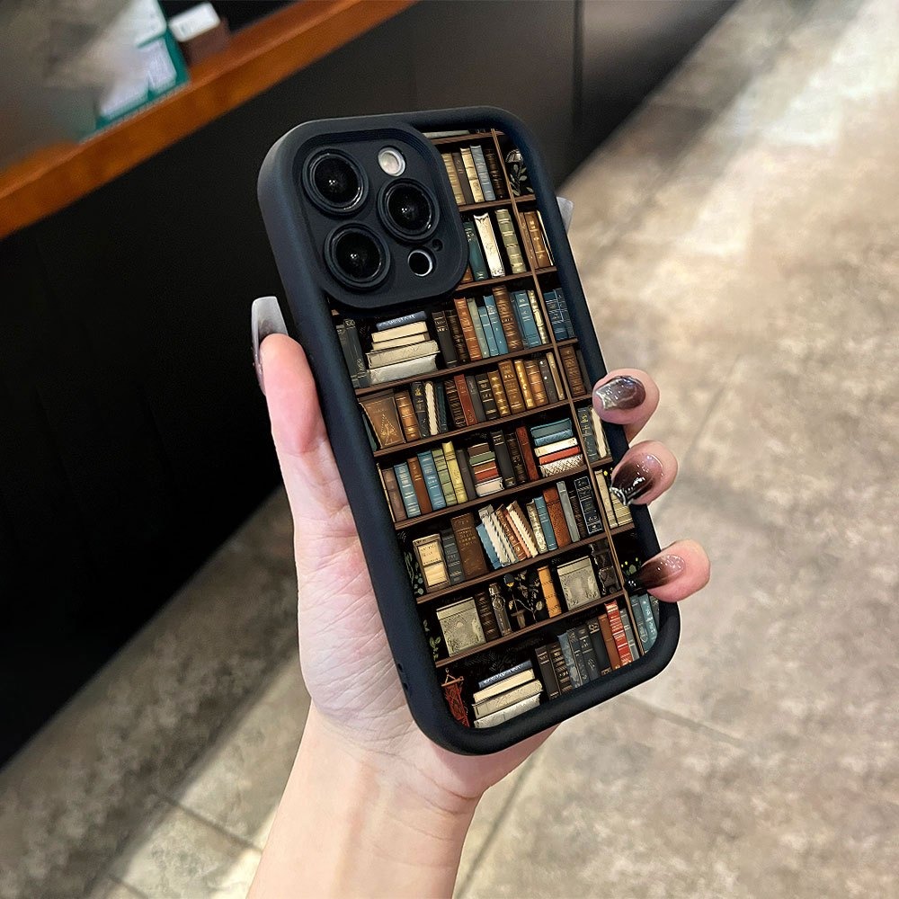 Book Shelf Creative Pattern Ph - Phone Cases Protective recension och pris