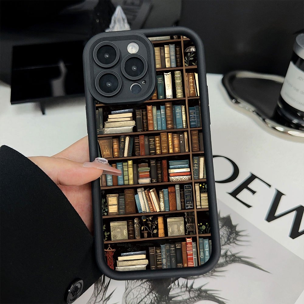 Book Shelf Creative Pattern Ph - Phone Cases Protective recension och pris