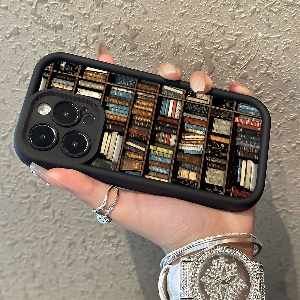 Book Shelf Creative Pattern Ph - Phone Cases Protective recension och pris