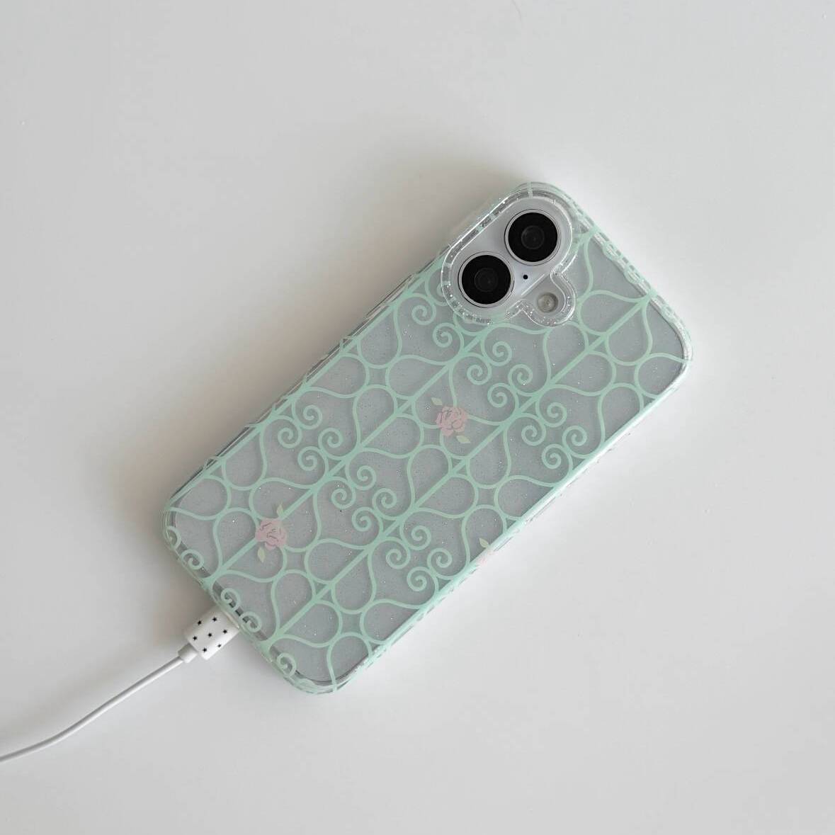 Mint Green Iron Window Pink Ro - Phone Cases Green recension och pris