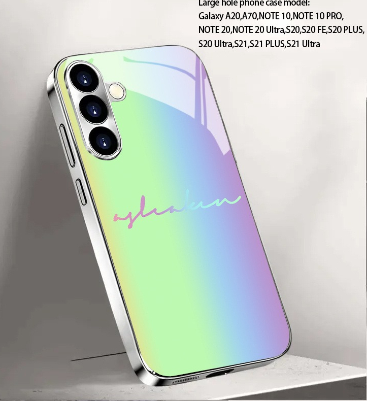 Green and purple gradient elec - Phone Cases Green recension och pris