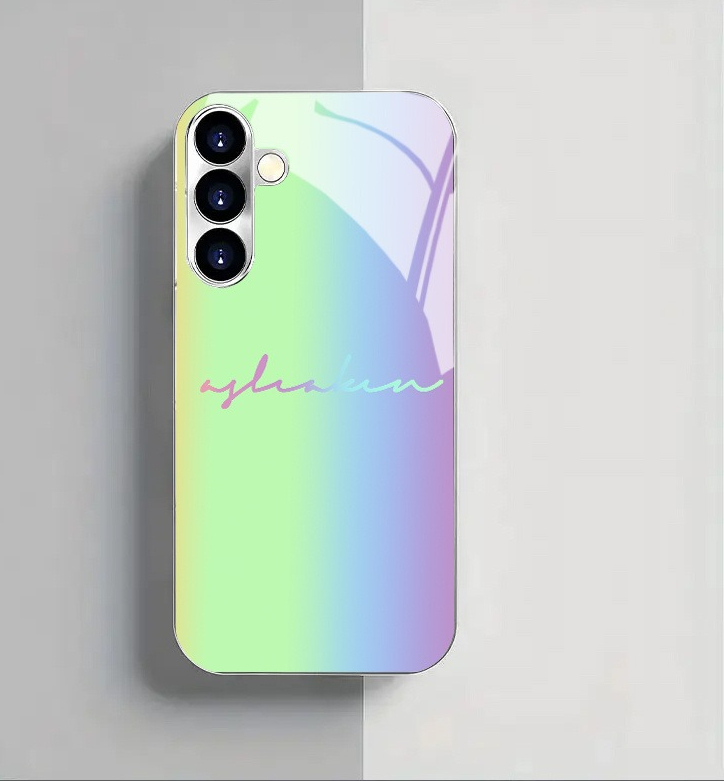 Green and purple gradient elec - Phone Cases Green recension och pris