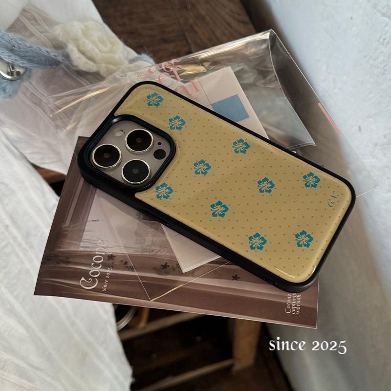 Korean Ins Blue Flowers Polka  - Phone Cases Polka Dot recension och pris