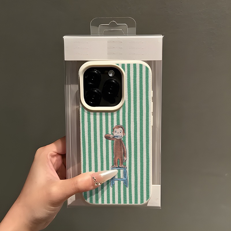 Green Striped Toothbrush Monke - Phone Cases Green recension och pris