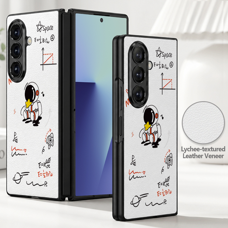 Cartoon Astronaut Printed PU L - Phone Cases Z Fold 5 recension och pris