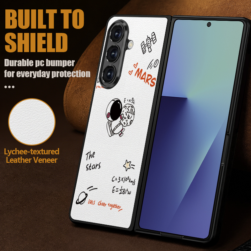 Cartoon Astronaut Printed PU L - Phone Cases Z Fold 5 recension och pris