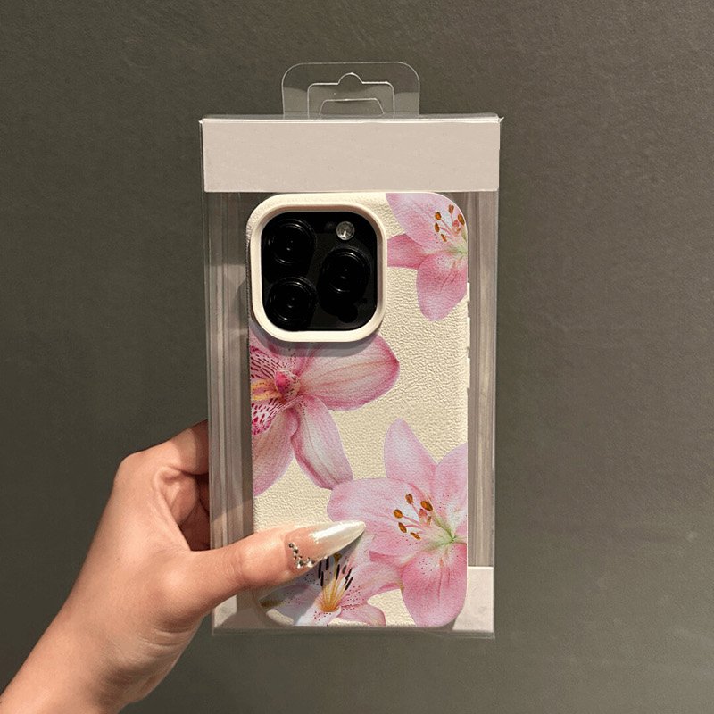 Pink Lily Lychee Texture Phone - Phone Cases For Samsung S22 recension och pris