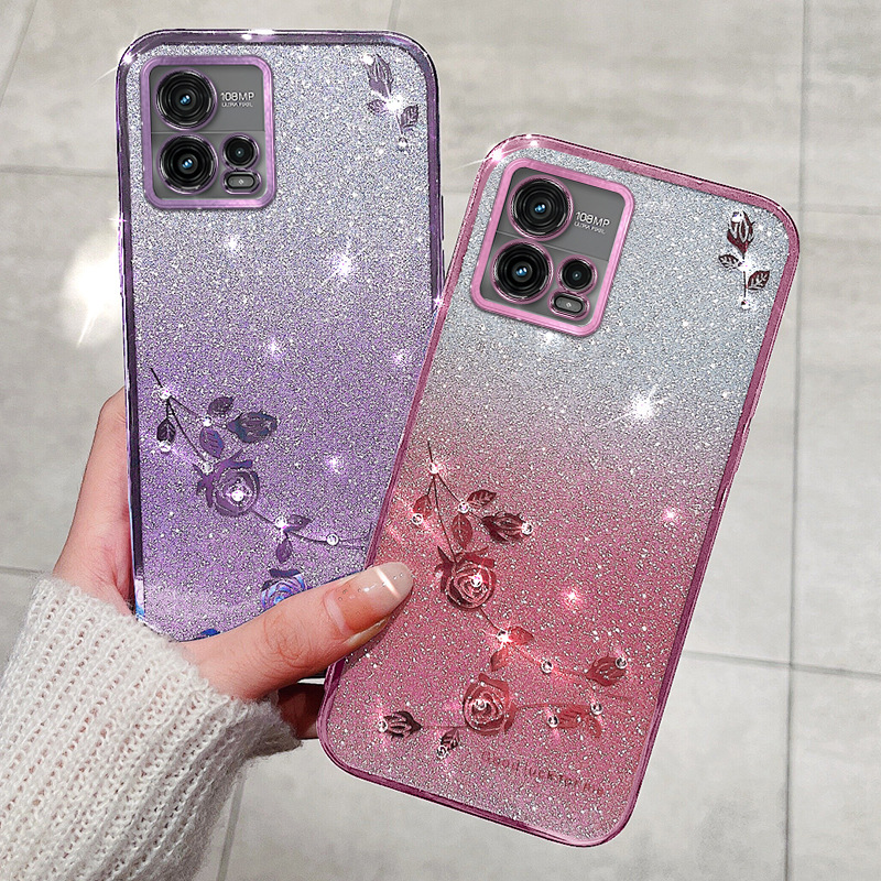 Plating Floral Case for Motoro - Phone Cases Moto G 2025 recension och pris
