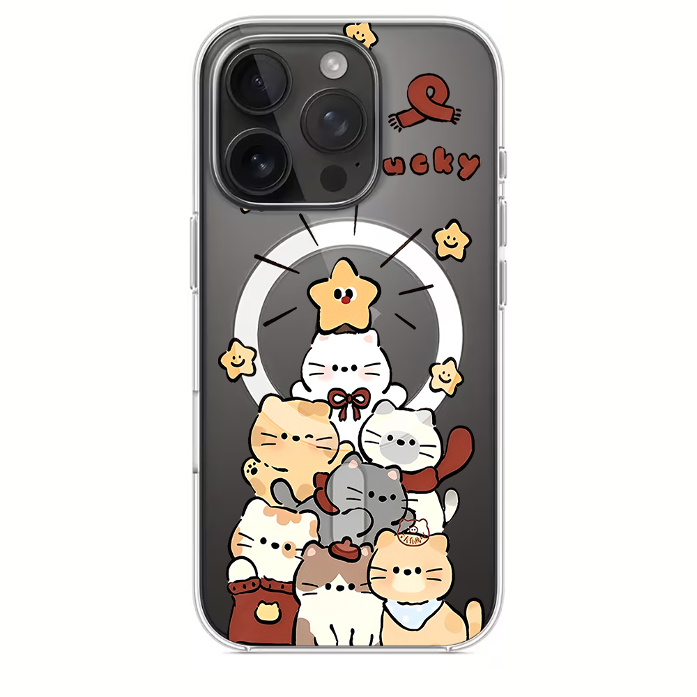 Cute Cartoon Kitten Print Comp - Phone Cases Iphone 15 recension och pris