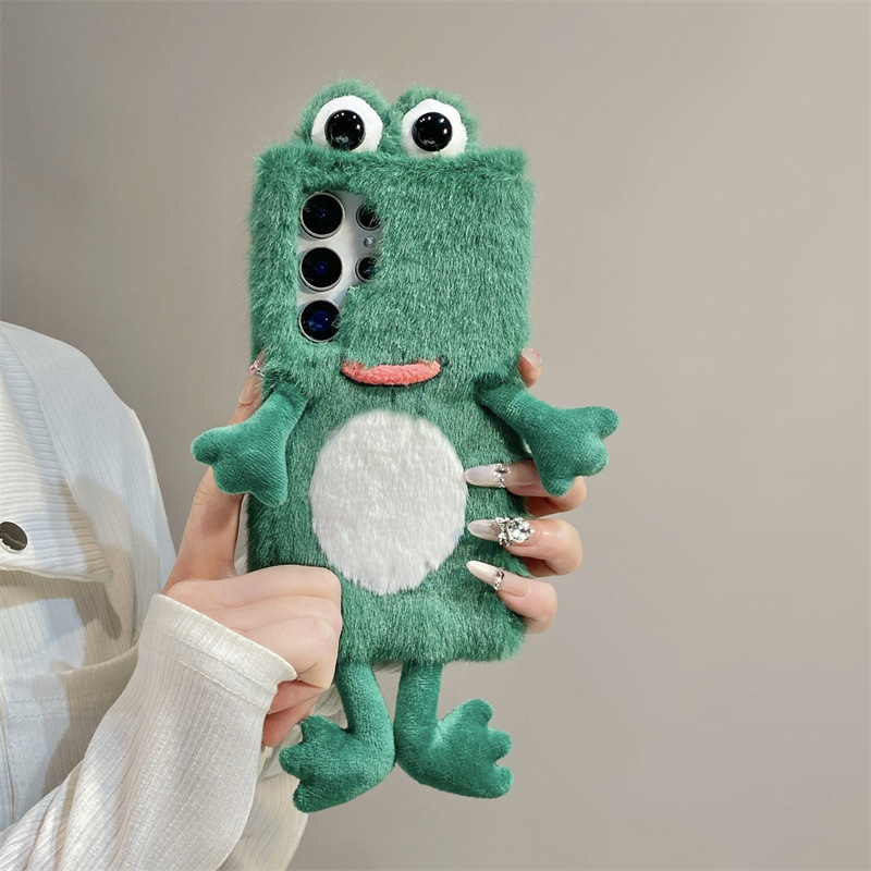 Plush Frog Phone Case, Cute Gr - Phone Cases For Samsung S22 recension och pris